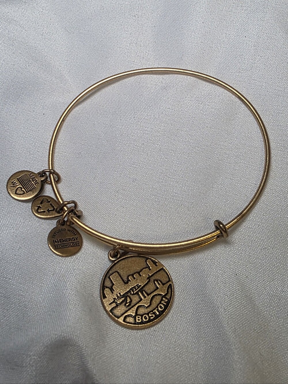 Alex And Ani Boston Skyline Charm Bangle Bracelet